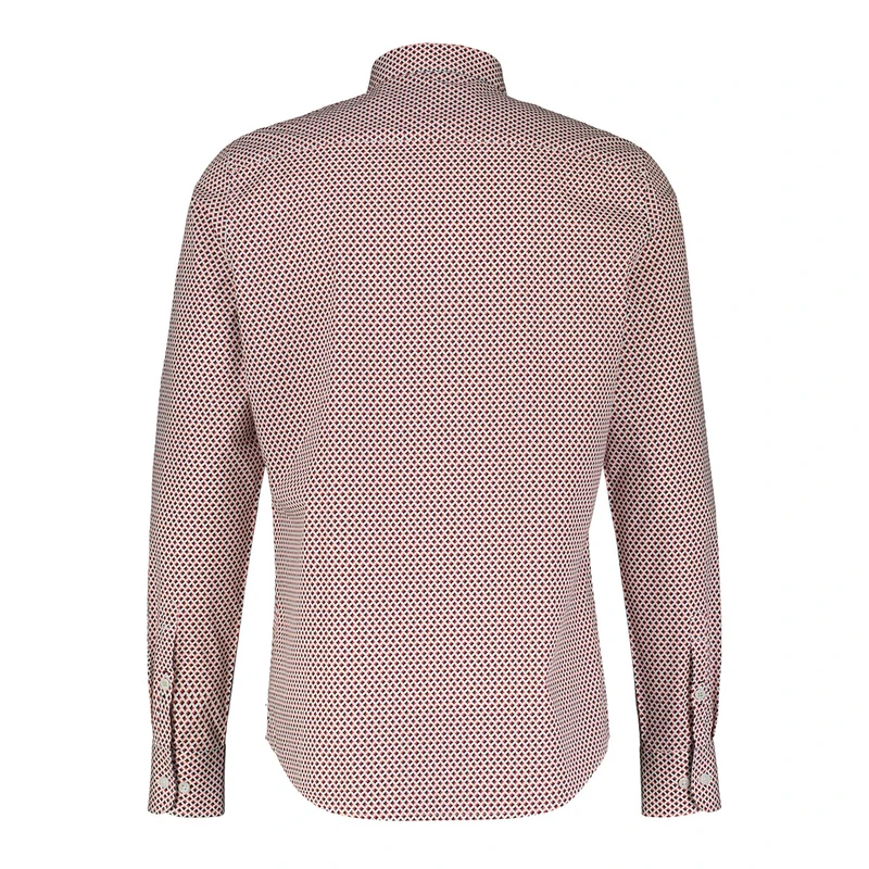 Heren Overhemd 24D1488 Lerros ROOD DESSIN
