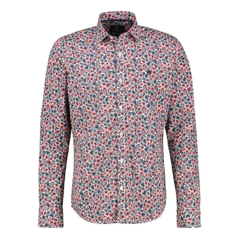 Heren Overhemd 2521329 Lerros ROOD