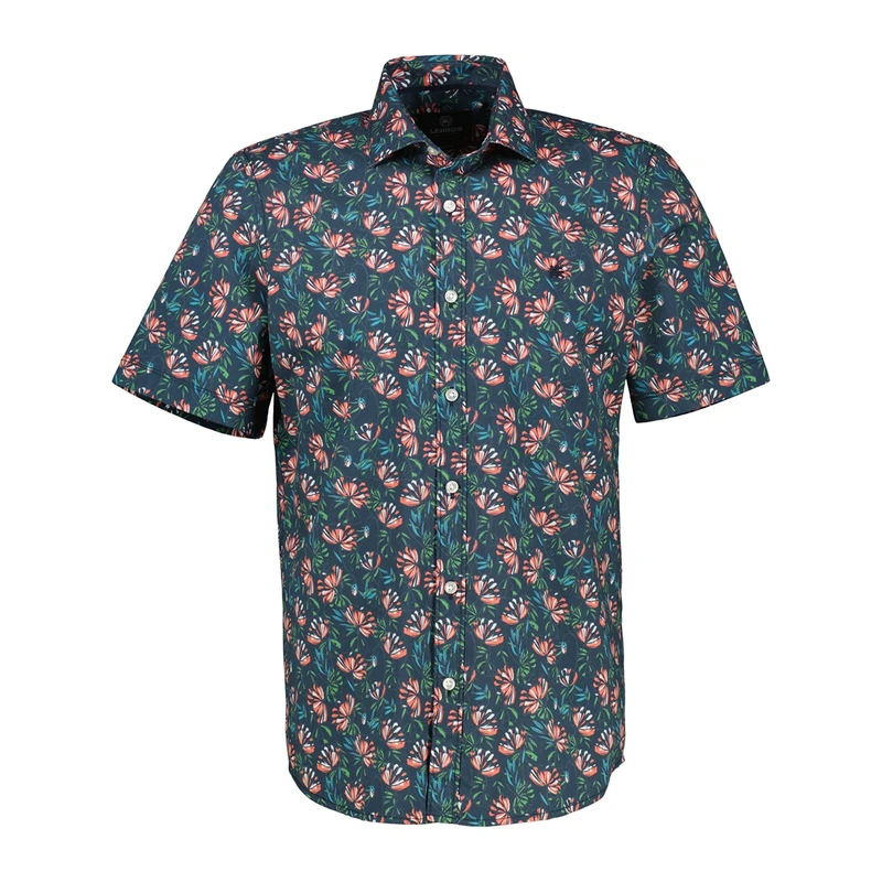 Heren Overhemd 2542326 Lerros ROOD