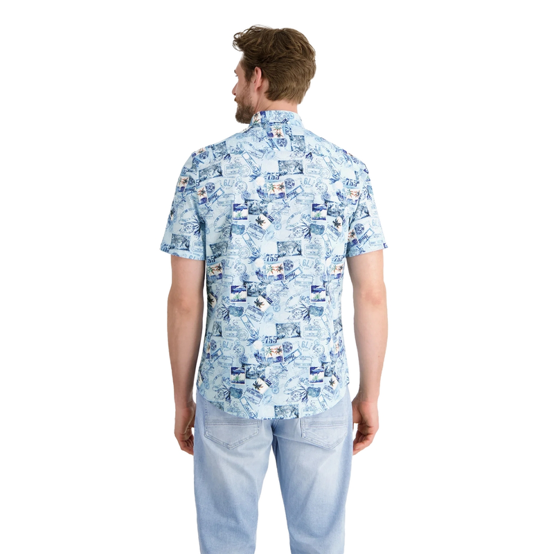 Heren Overhemd 2552335 Lerros ROYAL BLUE