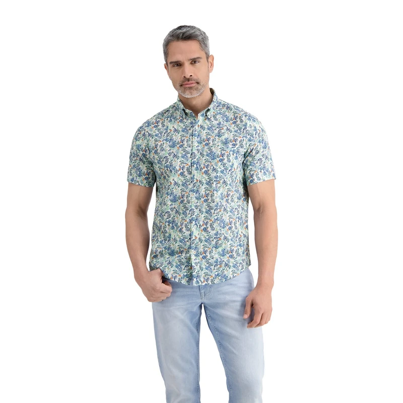 Heren Overhemd 2562132 Lerros Wit