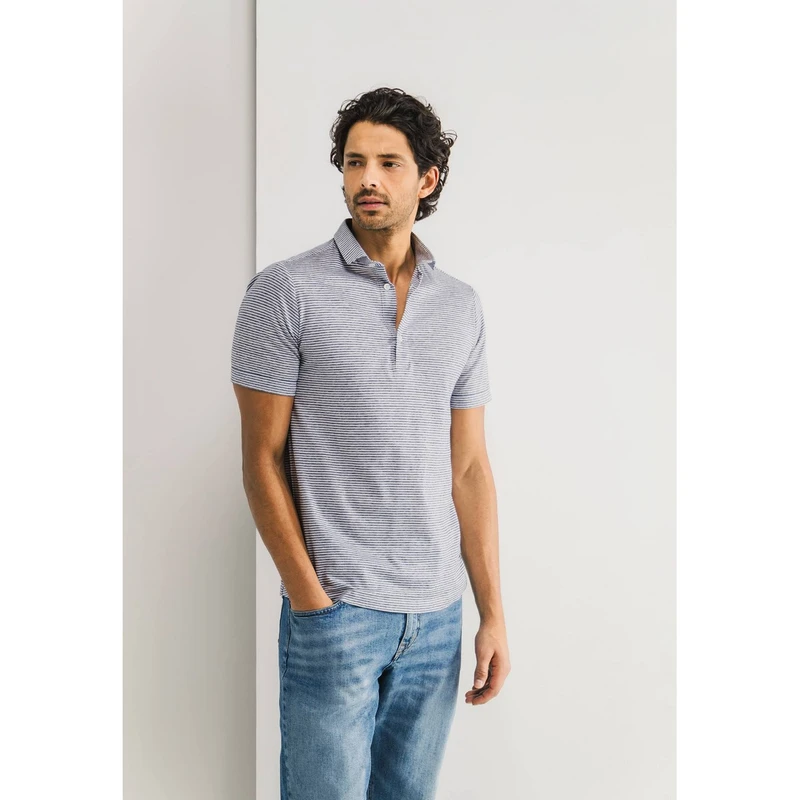 Heren Overhemd 26215383 State of Art BLAUW DESSIN