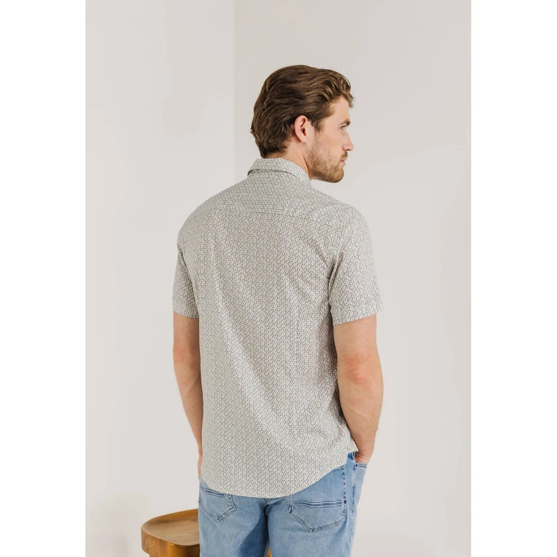 Heren Overhemd 26415293 State of Art WIT DESSIN
