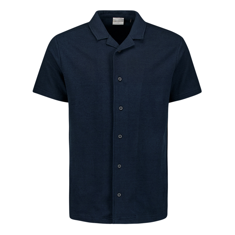 Heren Overhemd 27420384 No Excess MIDDEN BLAUW