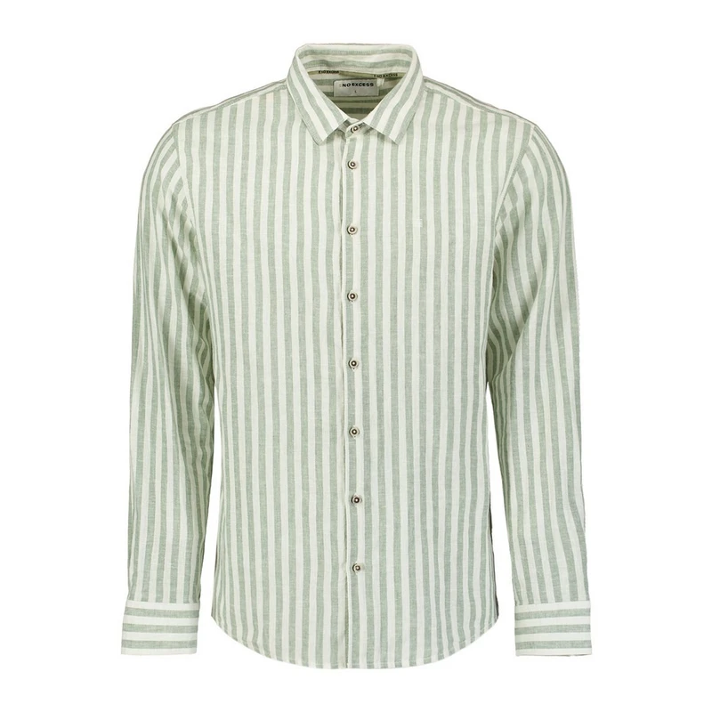 Heren Overhemd 27470224SN No Excess GROEN