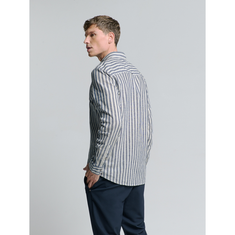 Heren Overhemd 27470224SN No Excess INDIGO BLUE