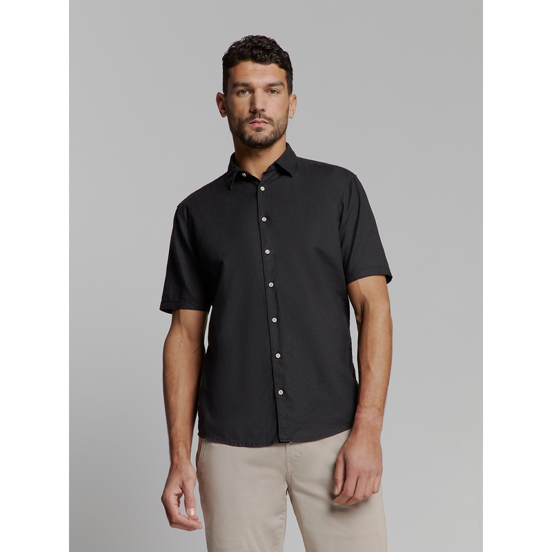 Heren Overhemd 27480321SN No Excess ZWART