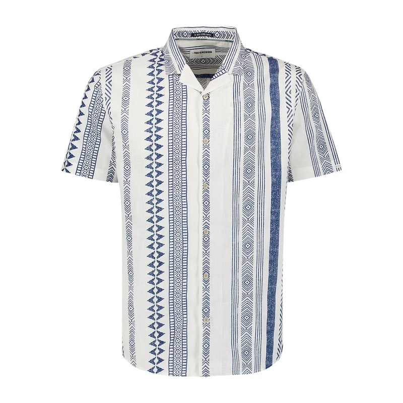 Heren Overhemd 27490346 No Excess INDIGO BLUE