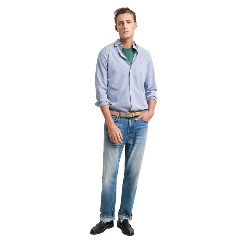 Heren Overhemd 3000140.436 Gant BLEU