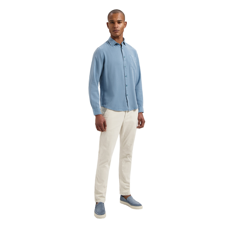 Heren Overhemd 303754 Lamont Dstrezzed BLEU