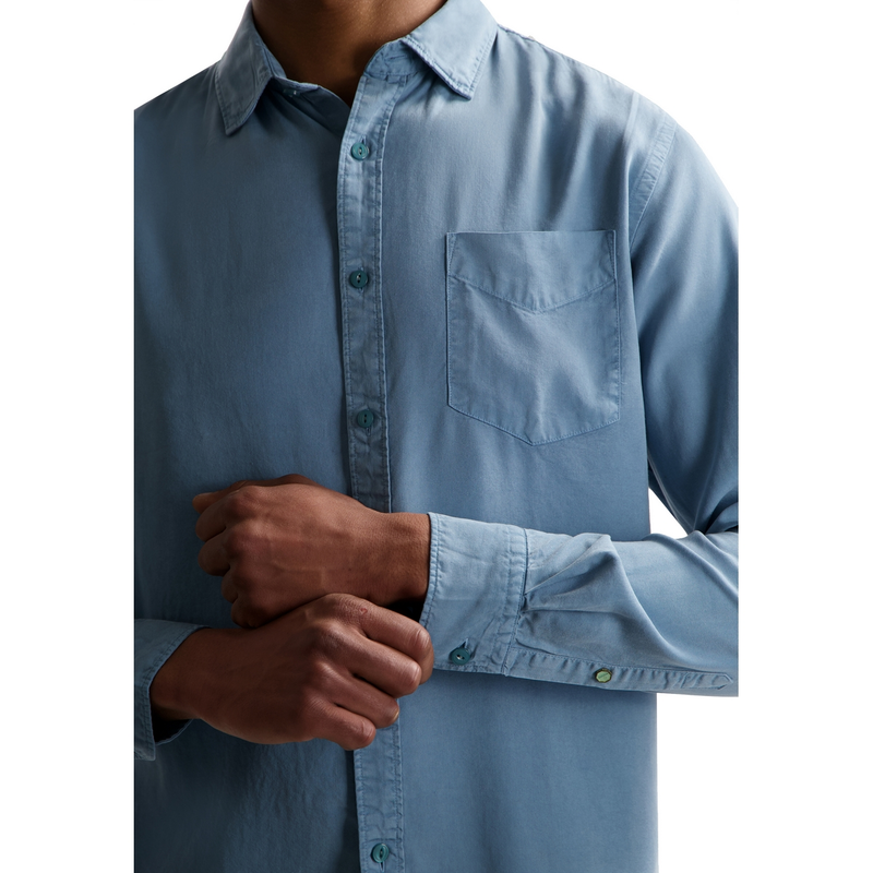 Heren Overhemd 303754 Lamont Dstrezzed BLEU