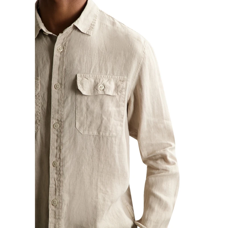 Heren Overhemd 303804 Samson Worker Dstrezzed DONKER GRIJS