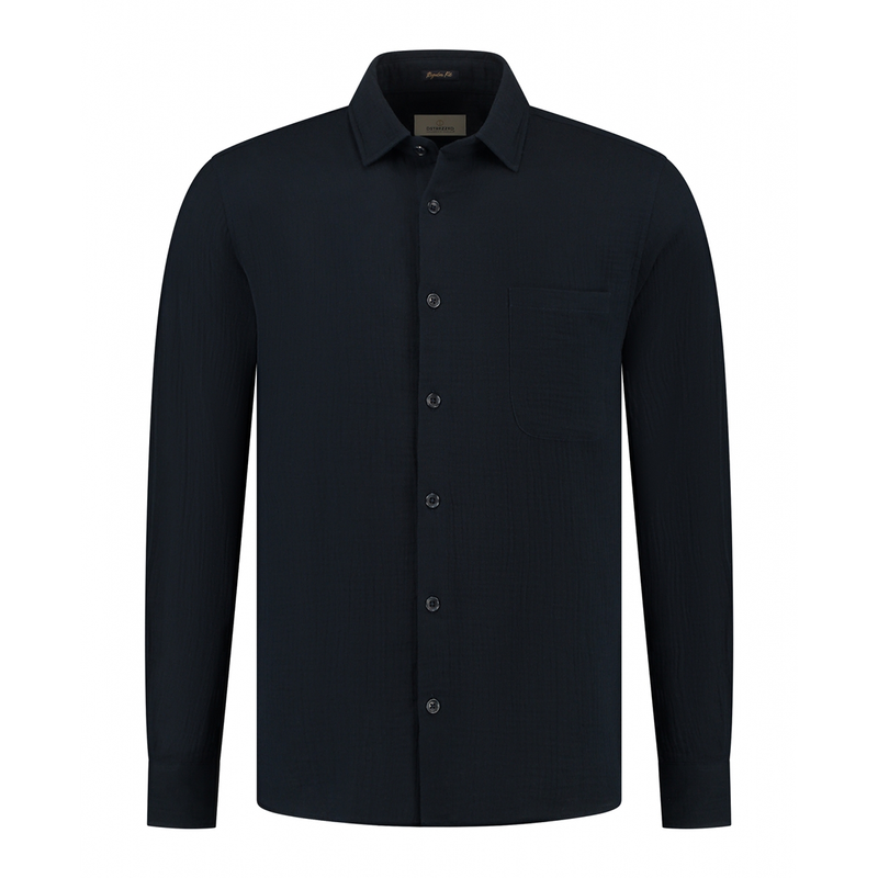 Heren Overhemd 303816 Axton Dstrezzed NAVY