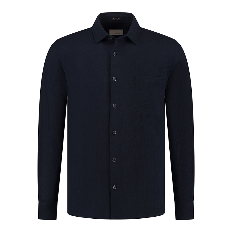 Heren Overhemd 303816 Axton Dstrezzed NAVY