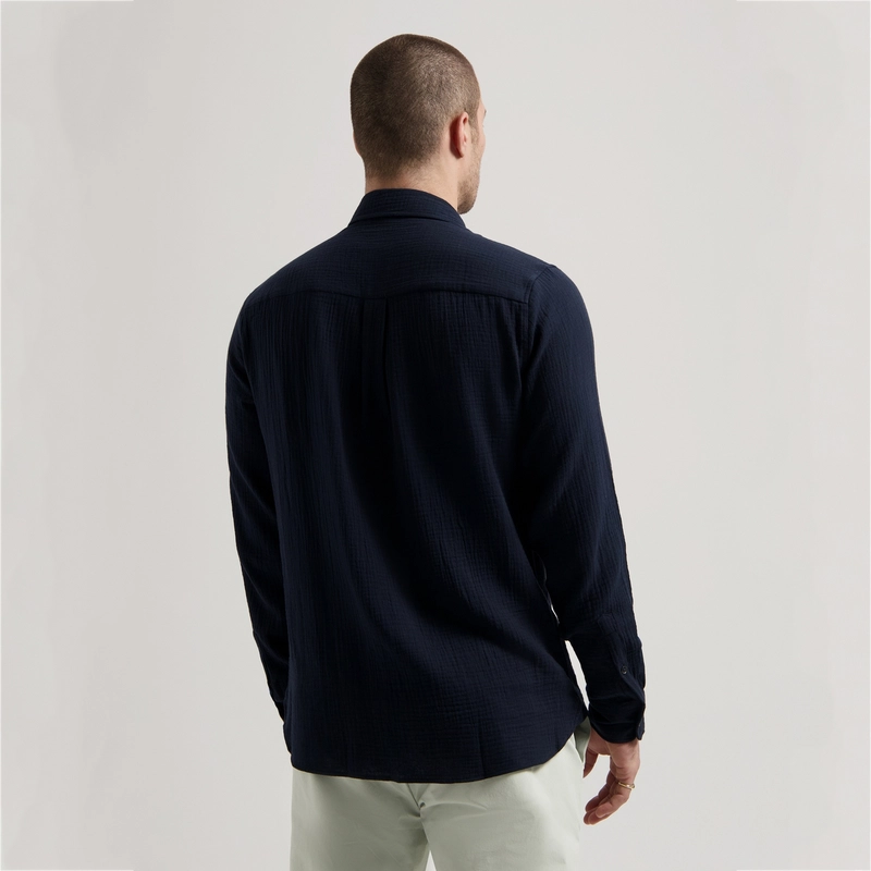 Heren Overhemd 303816 Axton Dstrezzed NAVY