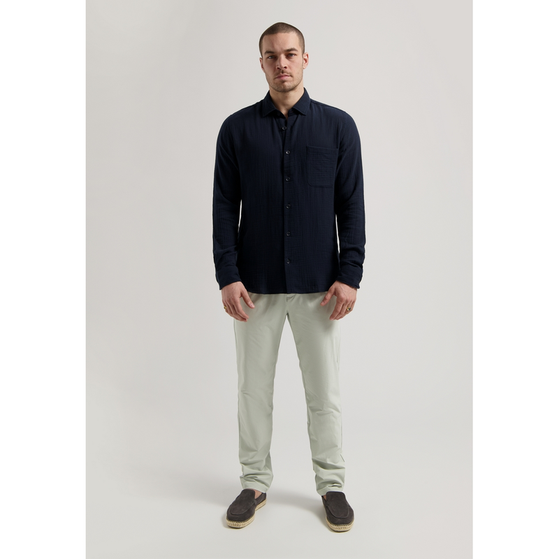 Heren Overhemd 303816 Axton Dstrezzed NAVY