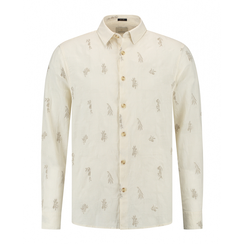 Heren Overhemd 303870 Thomas Dstrezzed OFF-WHITE
