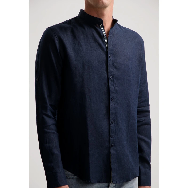 Heren Overhemd 303900 Andru Mao Dstrezzed NAVY