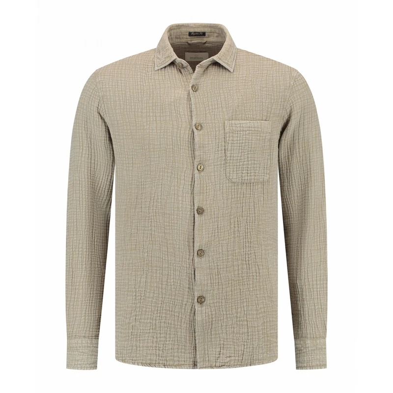 Heren Overhemd 303942 Dandy Dstrezzed BEIGE