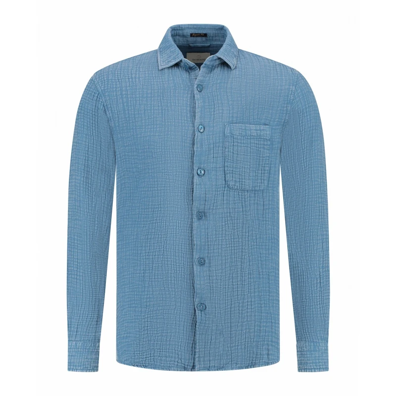 Heren Overhemd 303942 Dandy Dstrezzed BLEU
