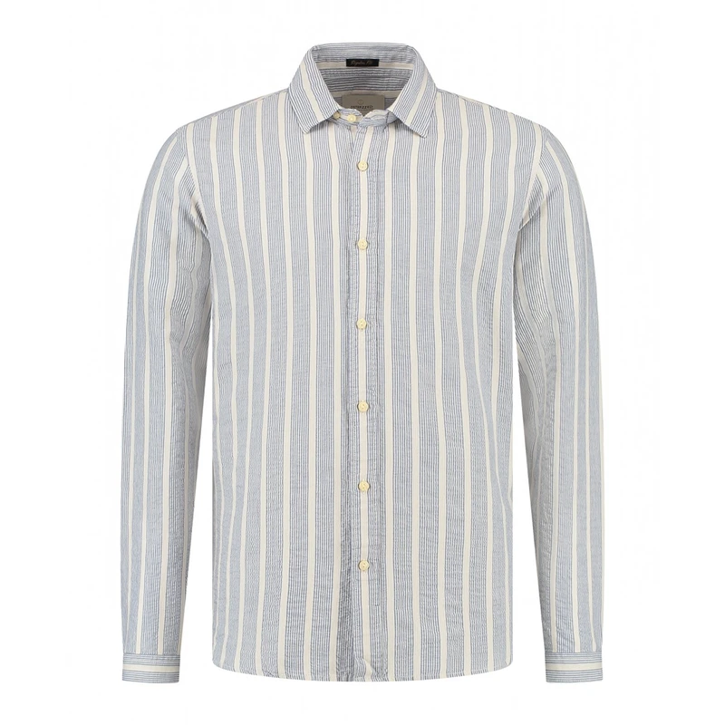 Heren Overhemd 303946 Dore Dstrezzed BLAUW MELE
