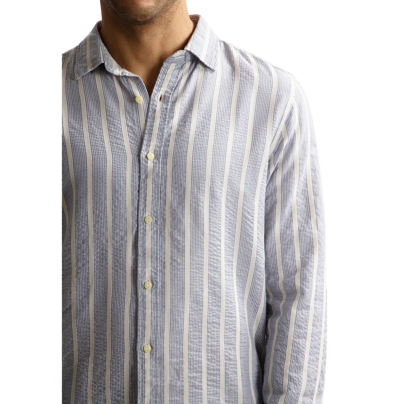 Heren Overhemd 303946 Dore Dstrezzed BLAUW MELE