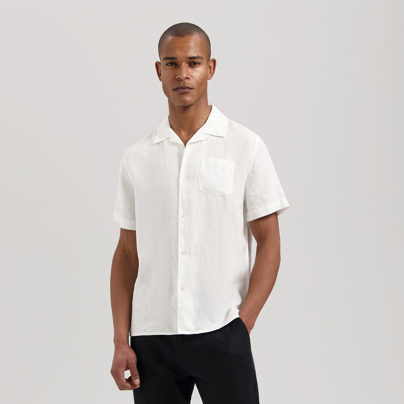 Heren Overhemd 311480 Hero Resort Dstrezzed Wit