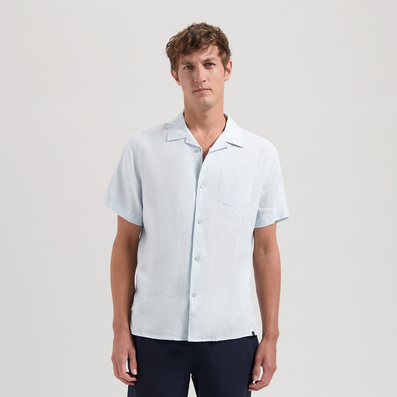 Heren Overhemd 311480 Hero Resort Dstrezzed BLAUW MELE