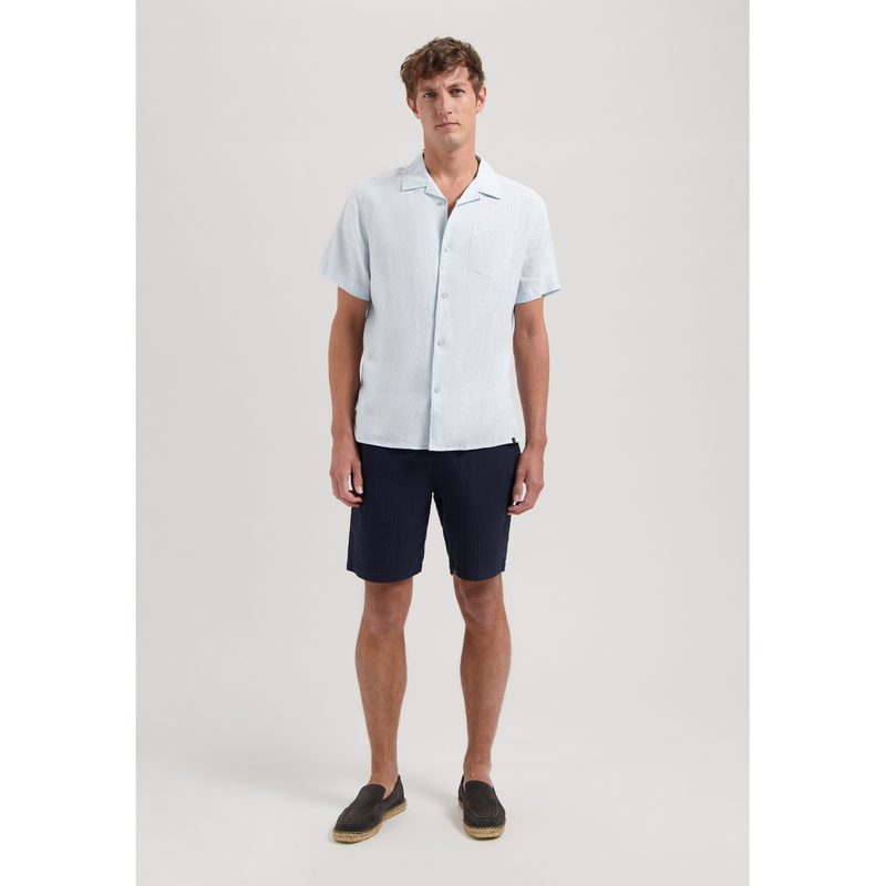 Heren Overhemd 311480 Hero Resort Dstrezzed BLAUW MELE