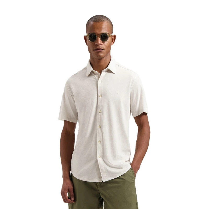 Heren Overhemd 311482 Anthony Dstrezzed OFF-WHITE