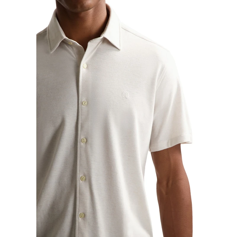 Heren Overhemd 311482 Anthony Dstrezzed OFF-WHITE
