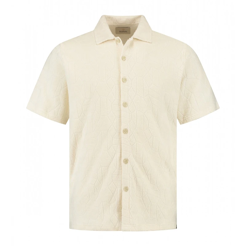 Heren Overhemd 311486 Myron Dstrezzed OFF-WHITE
