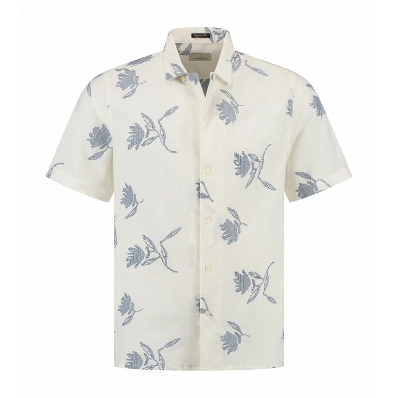 Heren Overhemd 311492 Isidro Resort Dstrezzed BLEU