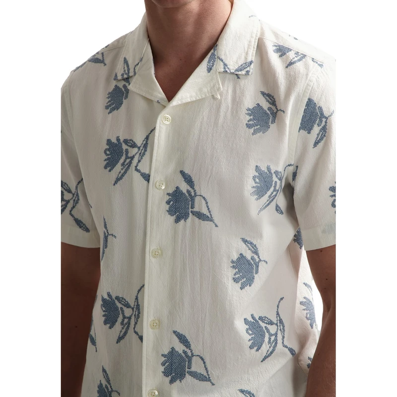 Heren Overhemd 311492 Isidro Resort Dstrezzed BLEU