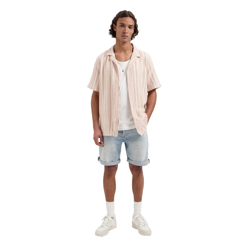 Heren Overhemd 311498 Sandy Summer Dstrezzed TAUPE