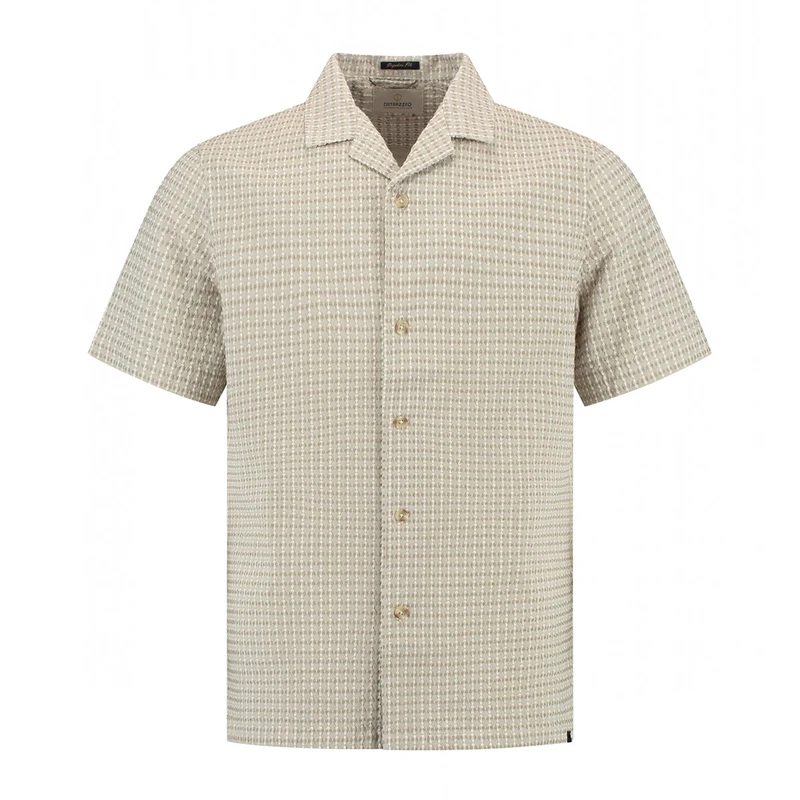 Heren Overhemd 311504 Gyles Resort Dstrezzed BEIGE