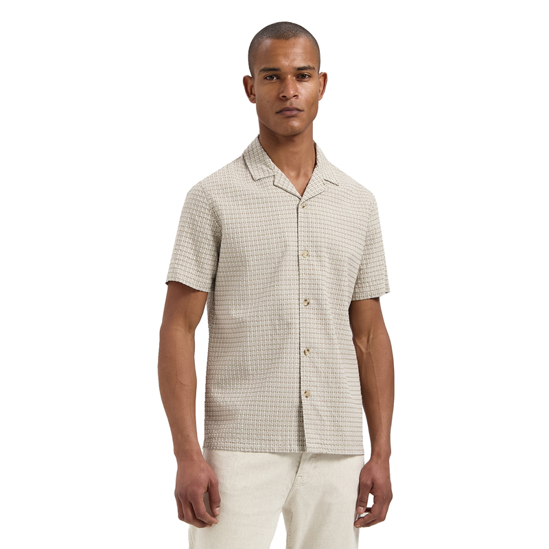Heren Overhemd 311504 Gyles Resort Dstrezzed BEIGE