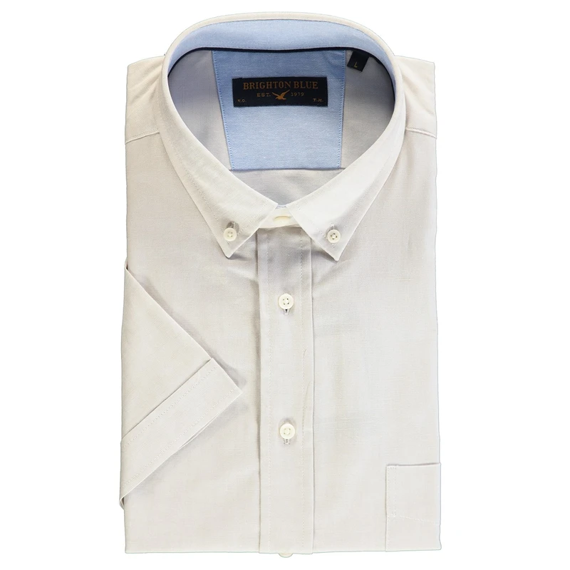 Heren Overhemd 316670-81 Brighton Blue NATUREL