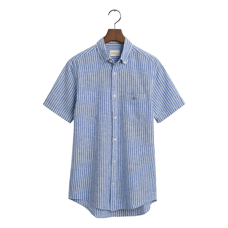 Heren Overhemd 3250039.407 Gant INDIGO BLUE