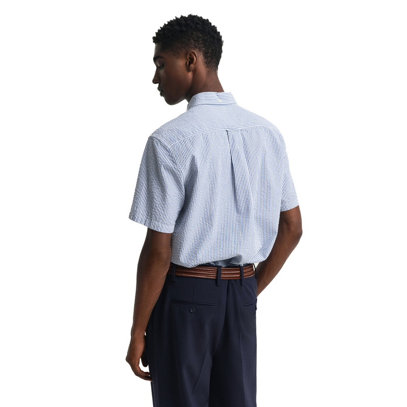Heren Overhemd 3250050.407 Gant INDIGO BLUE