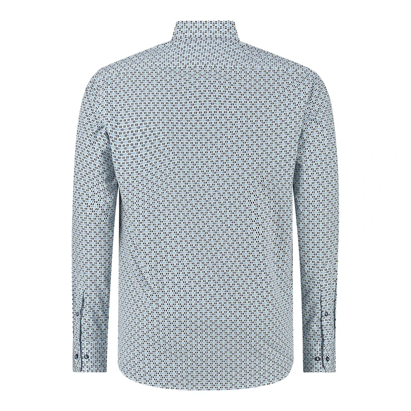 Heren Overhemd 41-6670 Brighton Blue GROEN