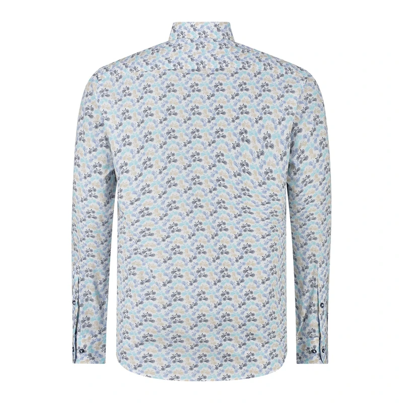 Heren Overhemd 41-6670 Brighton Blue BLEU