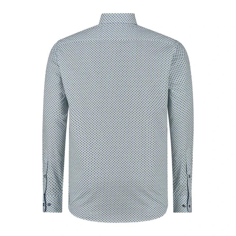 Heren Overhemd 41-6670 Brighton Blue OLIJF