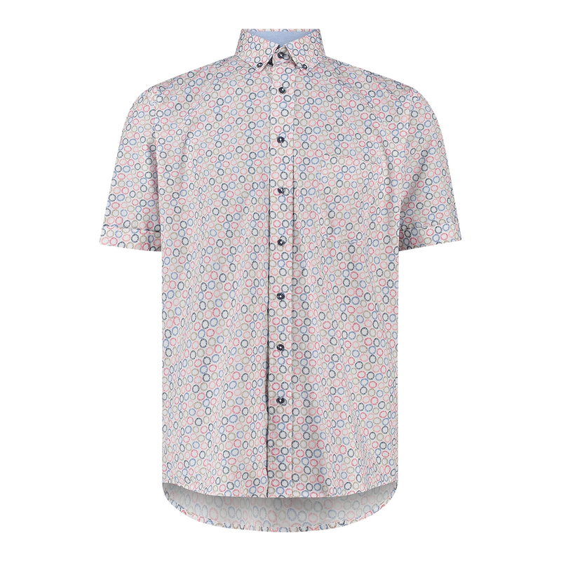 Heren Overhemd 416670 Brighton Blue FUCHSIA