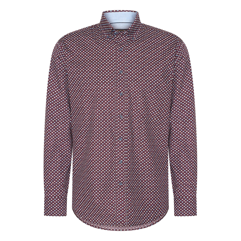 Heren Overhemd 427670-73.315 Brighton Blue WINE