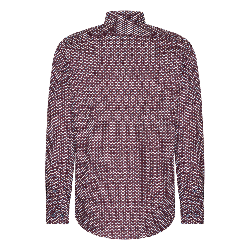 Heren Overhemd 427670-73.315 Brighton Blue WINE