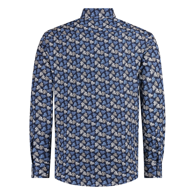 Heren Overhemd 427670-73.608 Brighton Blue NAVY