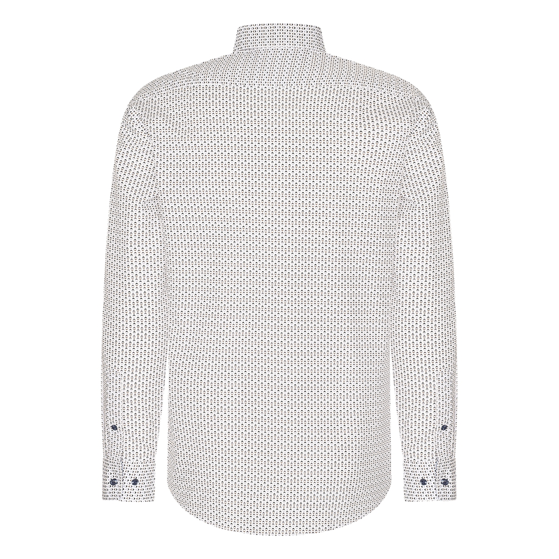 Heren Overhemd 427670-73.904 Brighton Blue ZWART