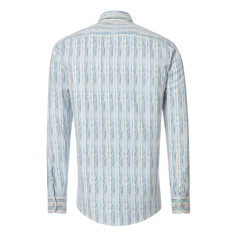 Heren Overhemd 454389700 Casa Moda BLAUW DESSIN