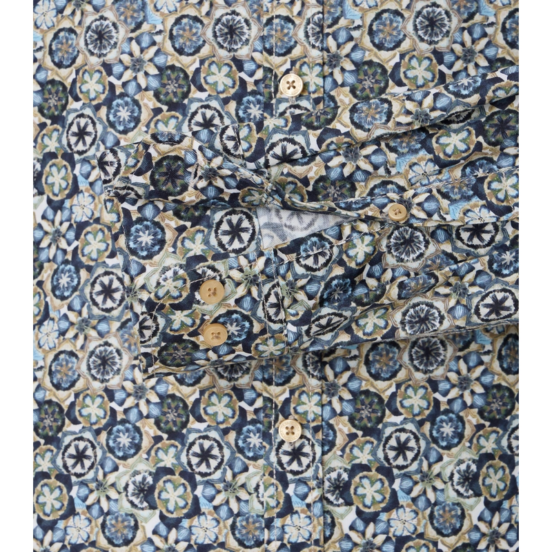 Heren Overhemd 454389900 Casa Moda BLAUW DESSIN